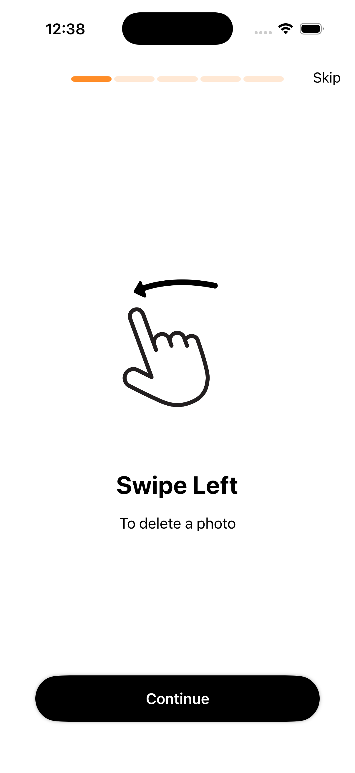 Swipe Keep or Delete